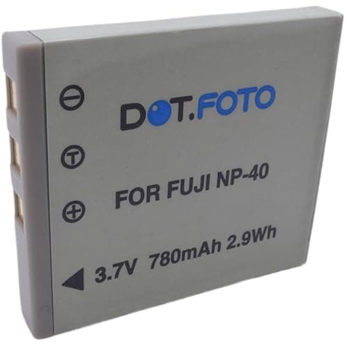 Image of Dot.Foto NP-40 NP-40N Premium 3.7v / 780mAh Rechargeable Battery for Fujifilm FinePix F402 F455 F460 F470 F480 F485 F610 F650 F700 F710 F810 | FinePix J50 / FinePix V10 | FinePix Z1 Z2 Z3 Z5fd