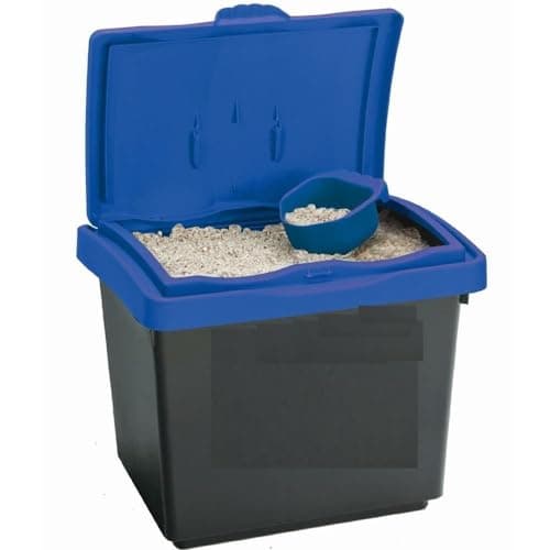 Image of TRTO 1Pcs 30 Litre GRIT ROCK SALT BIN DUSTBIN De-Ice 30L Storage Container Easy TO Use and Cleans