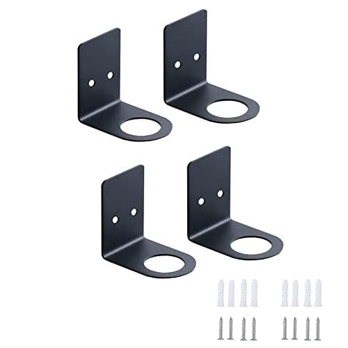 Image of BDHI 4pcs Soap Bottle Dispenser Holder Wall Mount SoapHolder Stainless Steel Shampoo Dispenser Bottles Hanging Shelf Storage Holder Hand Pump Bottles Stand for Kitchen Bathroom(Y156-4)
