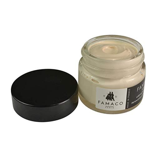 Image of Famaco Leather Repair & Dye Cream | Self Seal Colourant for Quick and Easy Leather Repair | Suitable for Leather Sofas, Leather Car Seat, Shoes, Handbag, and more (Natural Beige)
