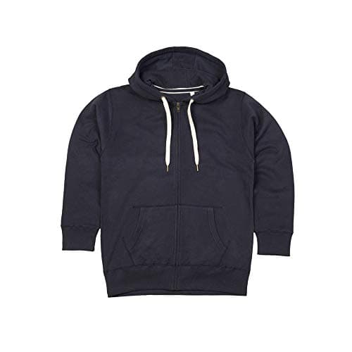Image of Mantis Mens Superstar Zip Through Hooded Sweat/Hoodie (M) (Dark Navy)