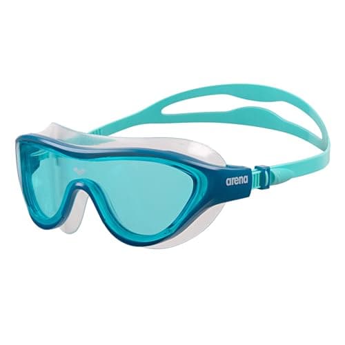 Image of Arena Unisex Adult The One Swim Mask Fitness Swimming Goggles for Men and Women Large Fit Polycarbonate Non-Mirror Lens, Blue/Blue Cosmo/Water