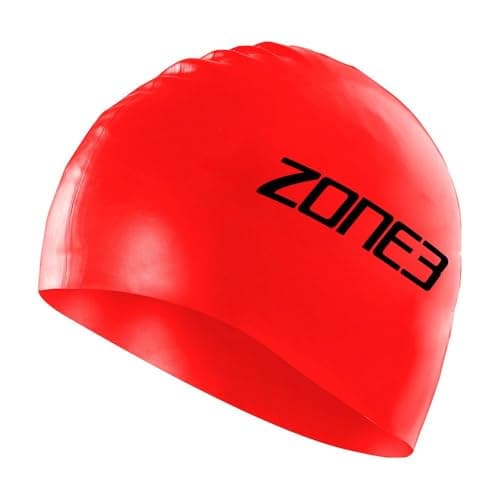 Image of ZONE3 Men's and Women's Silicone Swim Cap - 48g (Red)