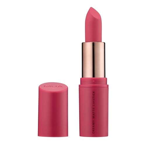 Image of MUA Makeup Academy Creamy Matte Lipstick, Dream Girl (Pink), Highly Pigmented - Vegan & Cruelty Free (Pack of 1)