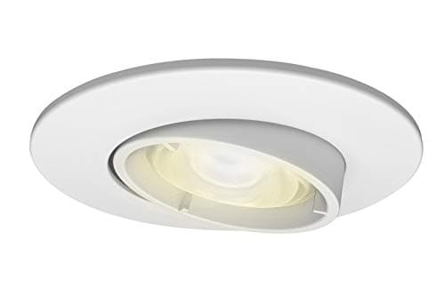 Image of 4lite Fire-Rated Indoor Downlight (Matt White) Adjustable IP20 Rated Dimmable Spotlight Supplied with a 2200k - 6500k 345lm Smart GU10 Bulb - 4L1/2217-4yr Guarantee