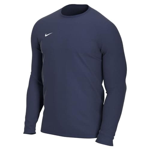 Image of NIKE Men's M Nk Dry Park Vii Jsy Ls T shirt, Midnight Navy/(White), XXL UK