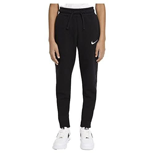 Image of Nike DA0771-010 B NSW FLC Swoosh Pant Pants Boys Black/(White) XS