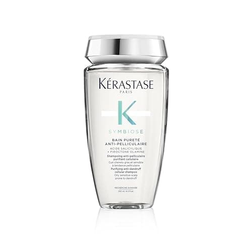 Image of Kérastase Symbiose, Purifying Anti-Dandruff Cellular Shampoo, For Oily, Sensitive Scalps Prone To Dandruff, Sulphate-Free, Silicone-Free, Bain Pureté Anti-Pelliculaire, 250 ml