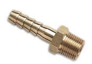 Image of BRASS HOSE TAIL HOSETAIL ADAPTERS 3/8" BSP X 8MM
