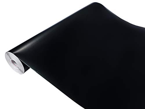 Image of d-c-fix® Sticky Back Plastic (self adhesive vinyl film) Matt Black 45cm x 1m (ORDER PER METRE) 200-0111