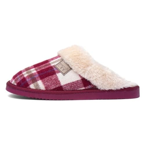Image of Jo & Joe Shetland Womens Cherry Mule Slipper - Size 5 UK - Red