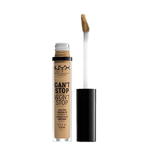 Image of NYX Professional Full Coverage Concealer, 24 Hour Longevity, Can't Stop Won't Stop Contour Makeup Concealer, Matte Finish, Shine Control, Long Lasting, Vegan Formula, Shade: Beige