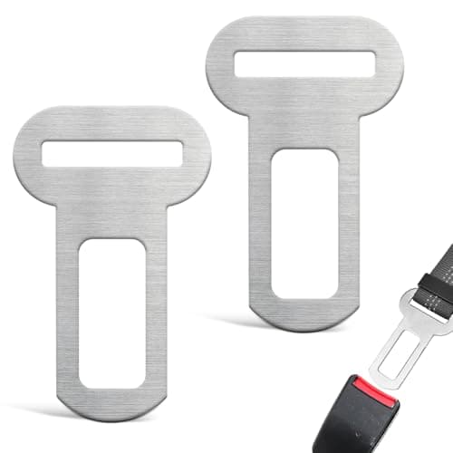 Image of 2-Pack Adjustable Pet Seat Belt Clips – Durable Metal Car Harness Connectors for Dogs & Cats, Universal Fit for Vehicle Seat Belts, Enhanced Safety & Security