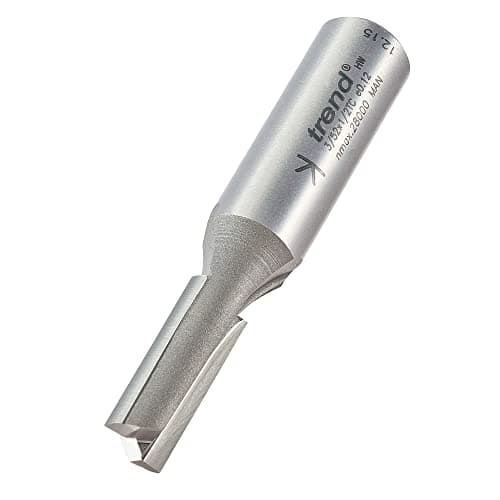 Image of Trend Professional Straight Two Flute Router Cutter, 1/2 Inch Shank, 9mm Cut Diameter, Diameters from 2.0mm to 12.7mm, Tungsten Carbide Tipped, 3/52X1/2TC