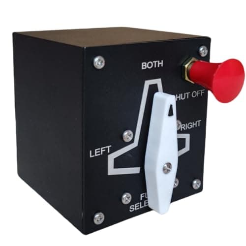 Image of Meza-Fuel Tank Selector for Flight Simulator Game MSFS2020, X-Plane,FSX,Prepar3D for a Home Cockpit or Standalone use on a Desk