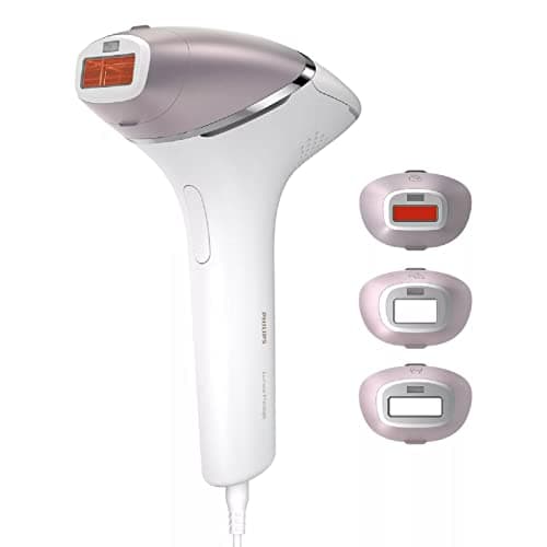 Image of PHILIPS Lumea Prestige BRI947/00 Corded IPL Hair Removal Device with SenseIQ and 4 attachments for Body, Face, Bikini & Underarms, Pack Of 1, 1.12 Kg