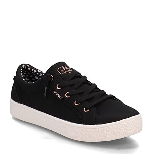 Image of Skechers Women's BOBS B Extra Cute Sneaker, Black Canvas, 5 UK