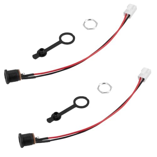 Image of 2 PCS Electric Bike Charging Port Replacement - Compatible DC Charging Port (5.5 x 2.1mm) for E-Bikes & Scooters, 16cm/6.3in Accessories