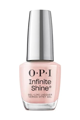 Image of OPI Infinite Shine Nail Polish - Bubble Bath™ - Gel Like & Long Lasting Pale Pink Nail Polish - with Pre-Cured Gel Technology & OPI Pro-Wide Brush (15ml)