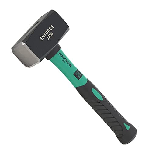 Image of Club Hammer 1250 Grams with 2K fibreglass Handle from WIESEMANN 1893 | Enforce Series | Forged and Induction Hardened Hammer Head | 80546