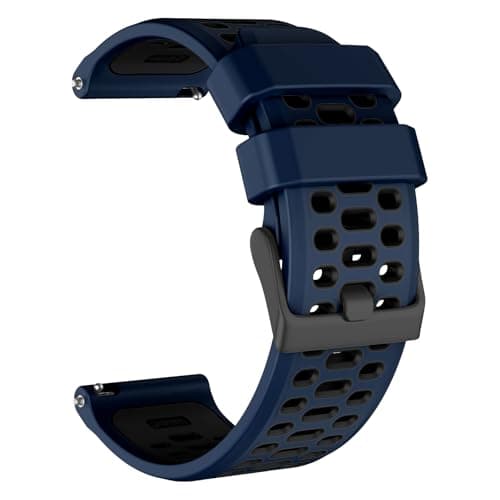 Image of MYSNBKN Watch Strap for Suunto 9/9 Baro/D5/D7/Spartan Sport/Wrist HR/Traverse 24 mm/Smartwatch 2 SW2, 24 mm Quick Release Silicone Replacement Band