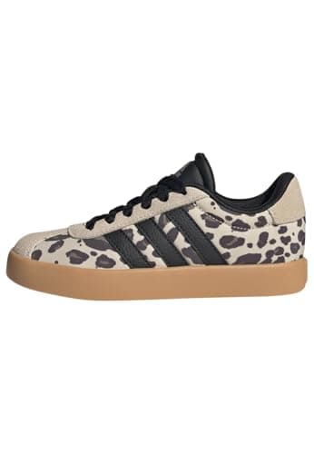 Image of adidas Unisex Kids Vl Court 3.0 Kids Shoes, Crystal Linen/core Black/Khaki Six, 13 UK Child
