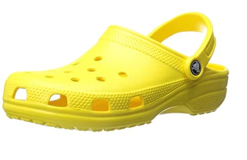 Image of Crocs Unisex Classic Clogs Clogs, Lemon,4 UK Men/ 5 UK Women