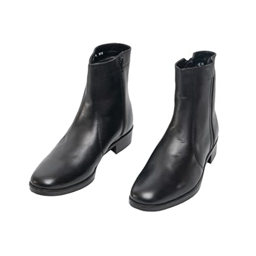Image of Scimitar Black Leather Executive Zip Boots Size UK 10 / EU 44
