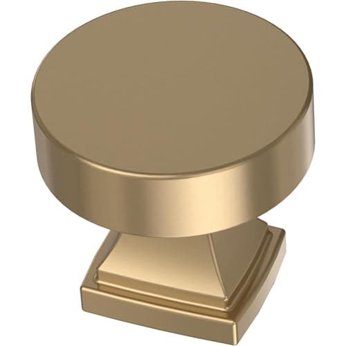 Image of FRANKLIN BRASS Tiered Foot (10-Pack) Cabinet Knobs Champagne Bronze Nobs for Dresser/Kitchen/Closet Door/Furniture | 1-1/16" Drawer Pulls/Handles P49571C-CZ-B