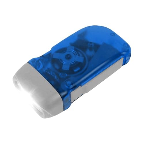 Image of Hand Press Torch - Hand Crank Traveling Light | Camping LED Flashlight Torch | Portable Flash Light | Home Power Outage Wind Up Torch | Squeeze Wind-Up Flashlight for Hiking Outdoor Sports