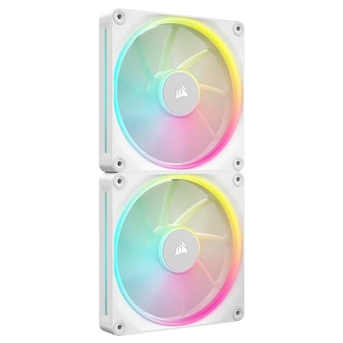 Image of Corsair iCUE LINK LX140 RGB White Dual 140mm PWM Fan Starter Kit 2 Pack