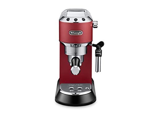 Image of DeLonghi Dedica Style EC 695.R Combi Coffee Maker, 1 Litre, for Ground Coffee, 1450 W, Red