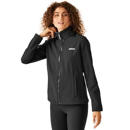 Image of Regatta Womens Connie V Softshell Jacket Water Repellent Midlayer Coat