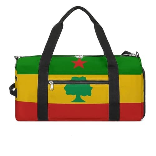 Image of Flag of The Oromo 24L Sports Duffle Bag Holdall Gym Bag with Shoes Compartment and Shoulder Strap