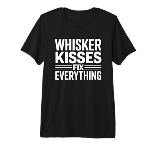 Image of Whiskers Kisses Fix Everything Premium T-Shirt