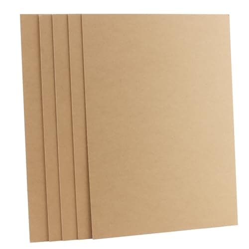 Image of SEUNMUK 5 Pack A3 MDF Wood Boards for Art, 2mm Medium Density Fiberboard, MDF Panels Art Sheet for Laser Engraving, Drawing, Home Decor, DIY Projects (42 x 30cm)