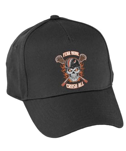 Image of Hippowarehouse Fear None, Crush All Premium Printed 5 Panel Baseball Cap hat OneSize Adults Black