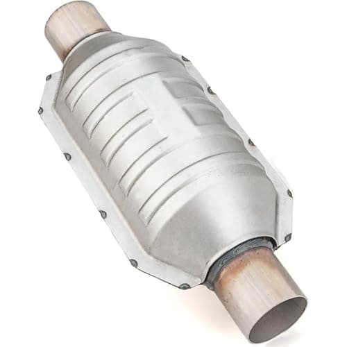 Image of Front Catalytic Converter Fit For Universal 2.25 Inch Inlet Outlet Automobile Catalytic Converter With Heat Shield And O2 Port For
