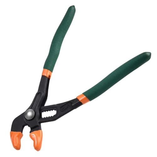 Image of LEONTOOL 7.5-Inch Groove Joint Pliers Quick Adjust Water Pump Pliers with Push Button V-Jaw Tongue and Groove Plier Plumbing Lock Plier for Home Repair, Plumbing, Gripping, Nuts, Bolts, CR-V Steel