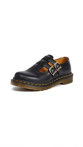 Image of Dr Martens Women's 8065 Mary Jane Buckle Leather Shoe Black-Black-5
