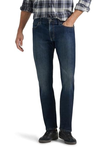 Image of Lee Men's Modern Series Extreme Motion Straight Fit Tapered Leg Jean Jeans, Jaxson, 34W / 32L