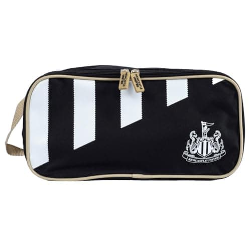 Image of Hy-Pro Newcastle United F.C. Boot Bag - Officially Licensed NUFC Shoe Bag with Carry Handle - Durable Bootbag for Rugby & Football Boots, Sports & Travel Use - Newcastle United Merchandise & Gift Idea