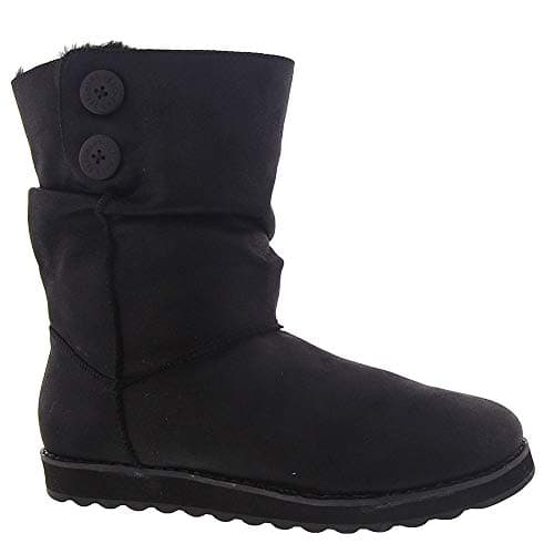 Image of Skechers Women's Keepsakes 2.0-Upland-Mid Big Button Slouch Boot Calf, Black, 5.0