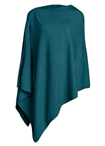 Image of PULI Women Knitted Poncho Button Shawl Wraps Cashmere Feel Cadigan for Winter