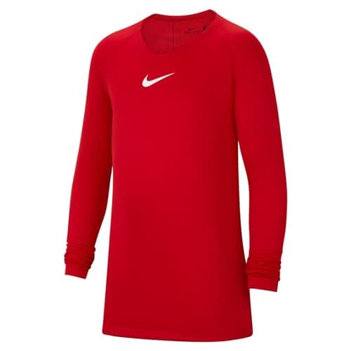 Image of NIKE Boy's Nike Park First Layer Kids Thermal Long Sleeve Top, Red, L UK