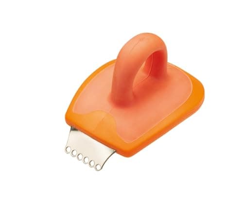 Image of KitchenCraft Healthy Eating 2-in-1 Orange Peeler/Citrus Zester - Orange,4.5 x 4.5 x 7.3 cm