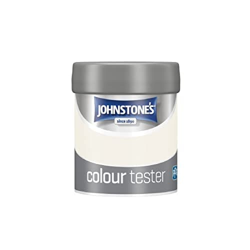 Image of Johnstone's White Lace Wall & Ceiling Paint Tester Pot - Emulsion - Easy to Apply - Dries in 1-2 Hours - 75ml