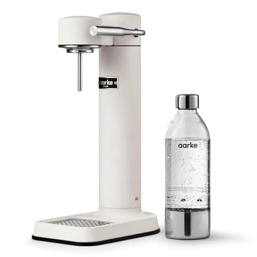 Image of Aarke Carbonator 3, Sparkling Water Maker with Water Bottle, Matte White Finish