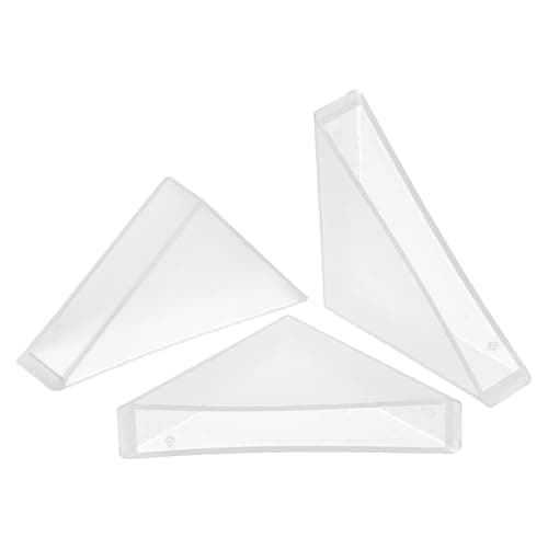 Image of sourcing map 8Pcs Plastic Corner Protectors 8x50mm Right Angle Shape Glass Corner Guards Cushion for Corner Protection of Glass, Mirror, Tile, White