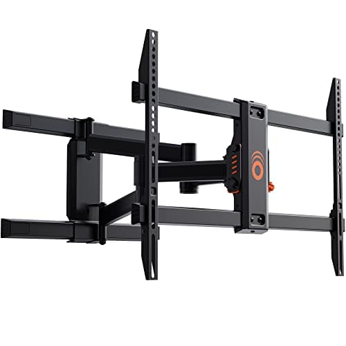 Image of ECHOGEAR Full Motion Articulating TV Wall Mount Bracket for TVs Up To 78" - Smooth Extention, Swivel, & Tilt - Wall Template For Easy Install - Centers & Levels After Mounting Plus Hides Your Cables